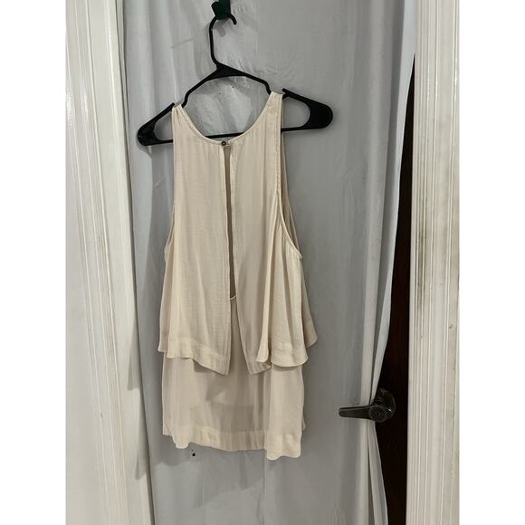 Free People Cream Layers Of Love Tunic Oversized Tank Sz S Large Armholes - Picture 3 of 7